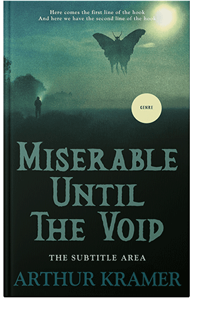 Pre Made Book Cover Black Bean