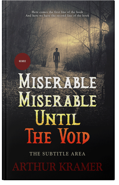 Front view of Premade Horror Book Cover - Yuma