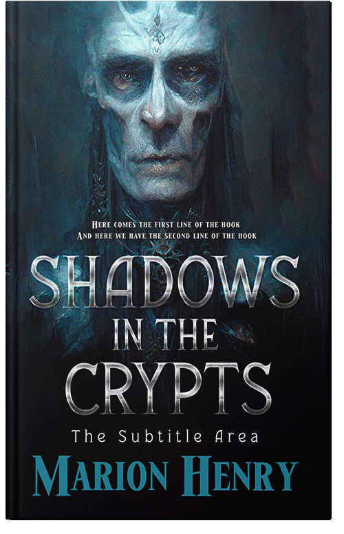 Front view of Premade Horror Book Cover - Ebony