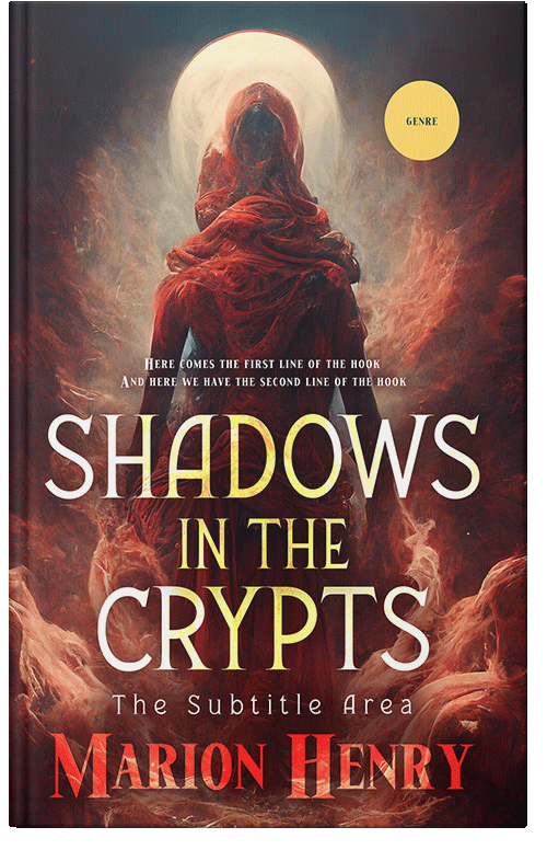 Front view of Premade Horror Book Cover - Crater Brown