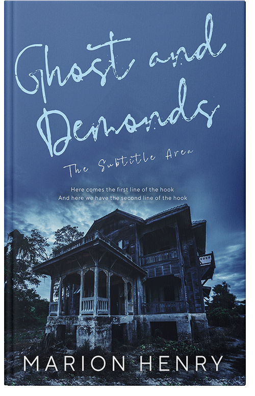 Front view of Premade Horror Book Cover - Chambray