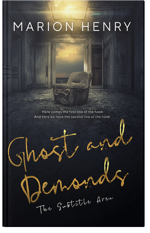 Front view of Premade Horror Book Cover - Cinder