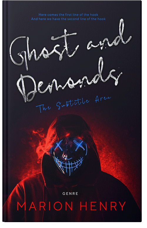 Front view of Premade Horror Book Cover - Ebony
