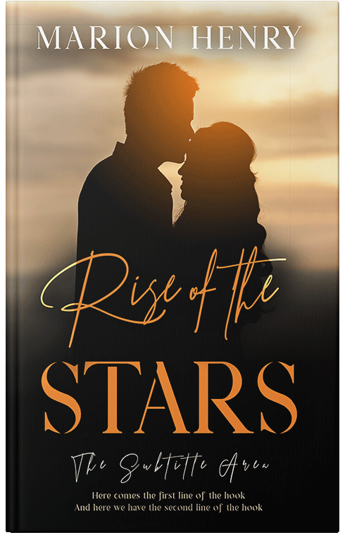 Front view of Premade Romance Book Cover - Tan