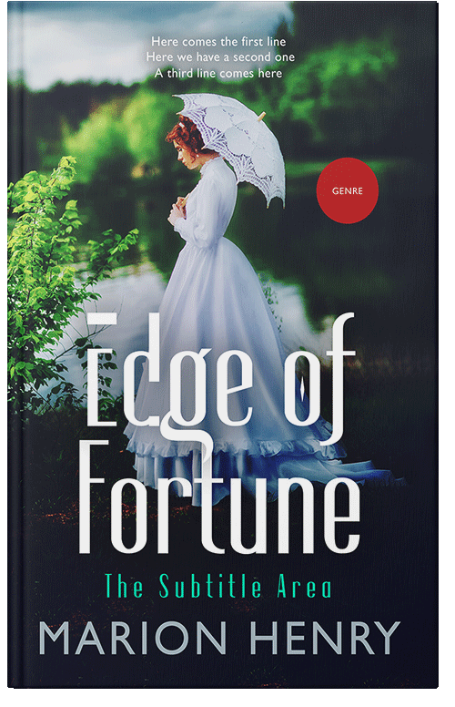 Front view of Premade Romance Book Cover - Pale Slate