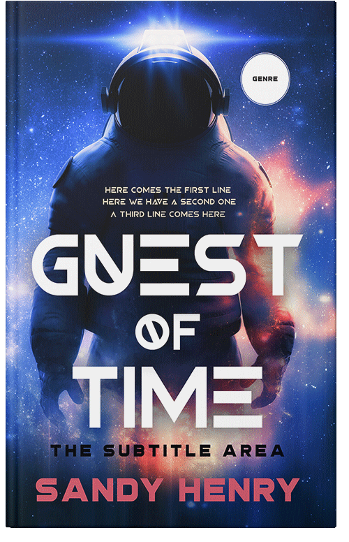 Front view of Premade Science Fiction Book Cover - Careys Pink