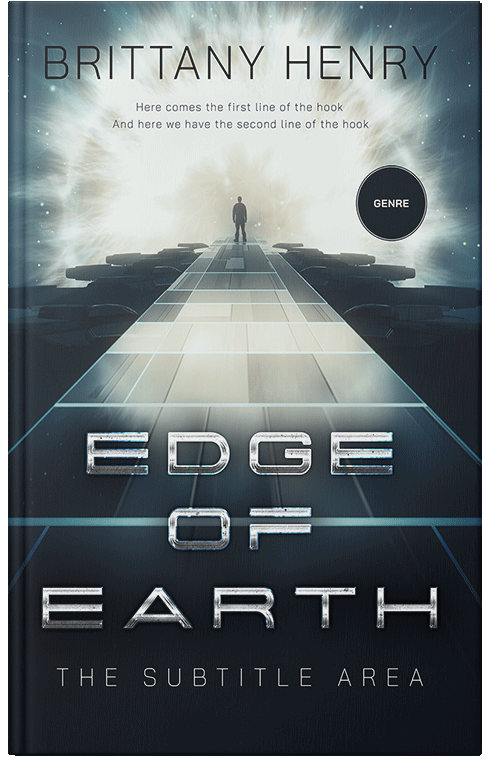 Front view of Premade Science Fiction Book Cover - Ebony Clay
