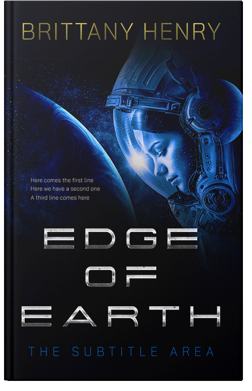 Front view of Premade Science Fiction Book Cover - Ebony