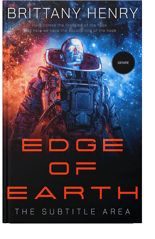 Front view of Roman #13824 - Premade Science Fiction Book Cover