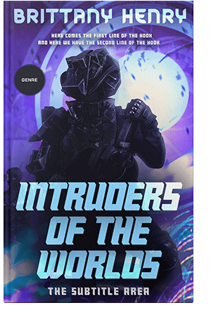 Pre Made Book Cover Periwinkle Gray