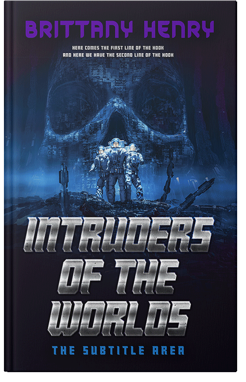 Front view of Premade Science Fiction Book Cover - Ebony