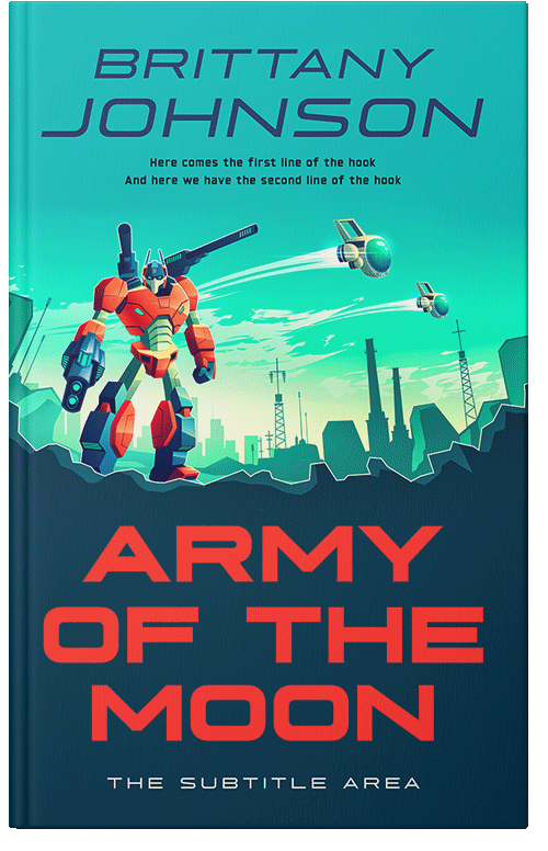 Front view of Premade Science Fiction Book Cover - Tonys Pink