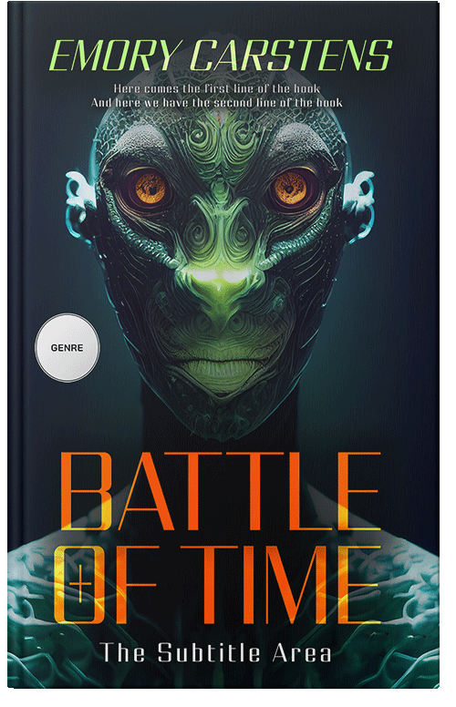 Front view of Premade Science Fiction Book Cover - Aztec