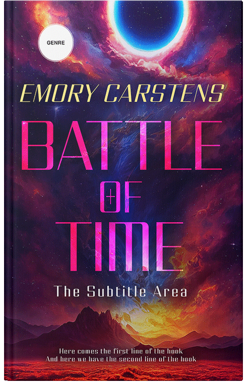 Front view of Premade Science Fiction Book Cover - Valentino