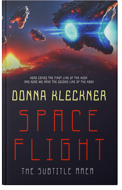 Front view of Premade Science Fiction Book Cover - Bleached Cedar