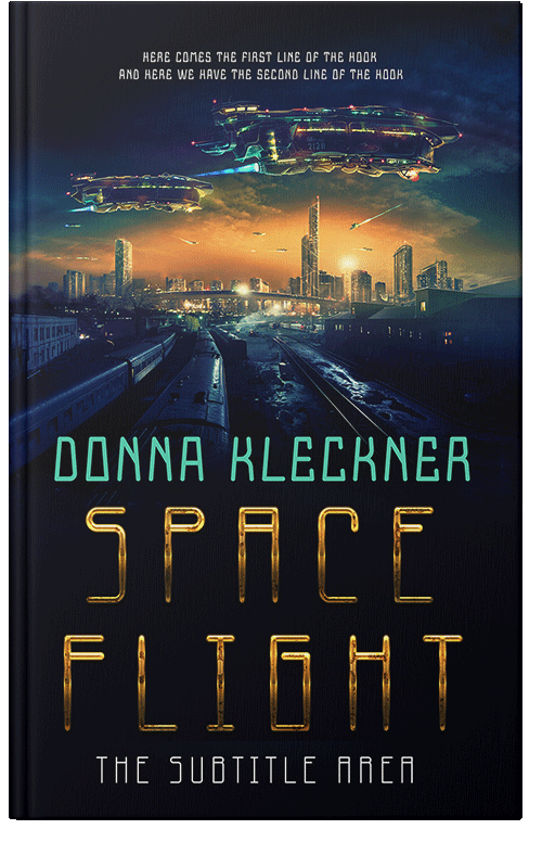 Front view of Premade Apocalyptica Book Cover - Ebony