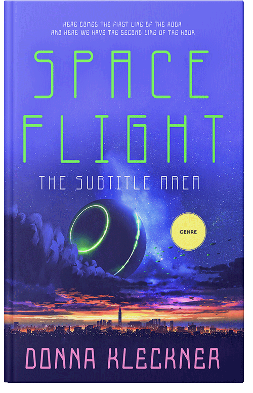 Front view of Premade Apocalyptica Book Cover - Royal Blue