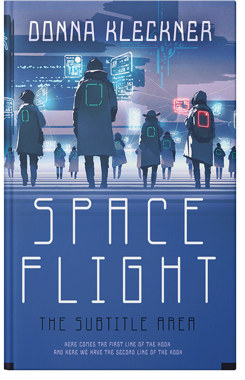 Front view of Premade Science Fiction Book Cover - San Marino