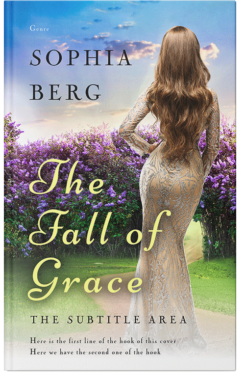 Front view of Premade Romance Book Cover - Swirl