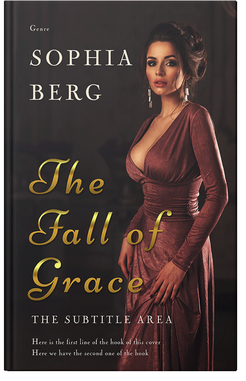 Front view of Premade Romance Book Cover - Cocoa Brown