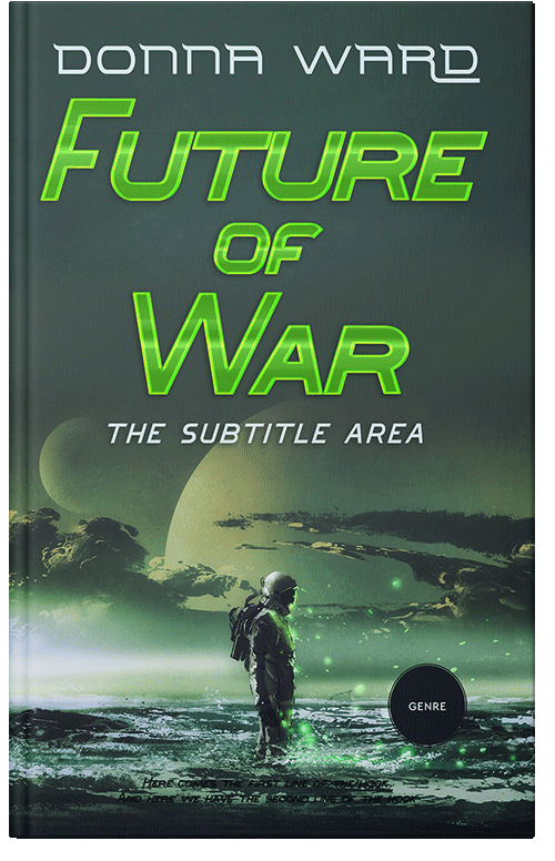 Front view of Premade Science Fiction Book Cover - Outer Space
