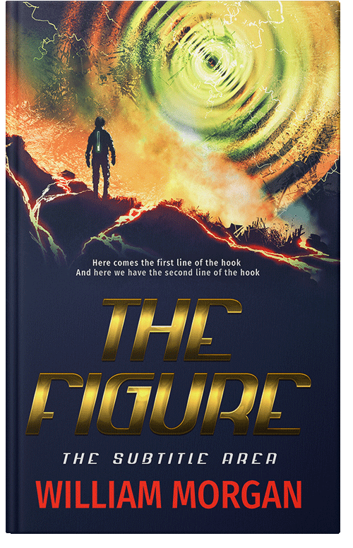 Front view of Premade Science Fiction Book Cover - Steel Gray