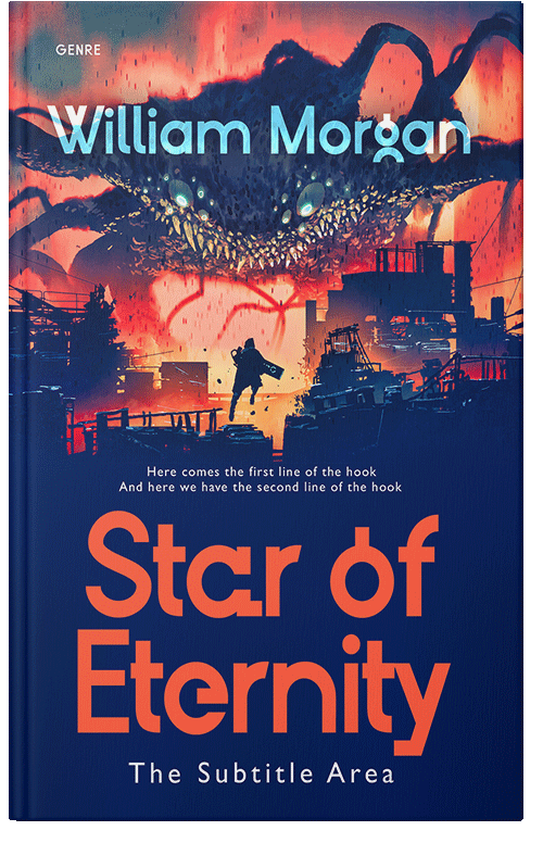 Front view of Premade Science Fiction Book Cover - Downriver