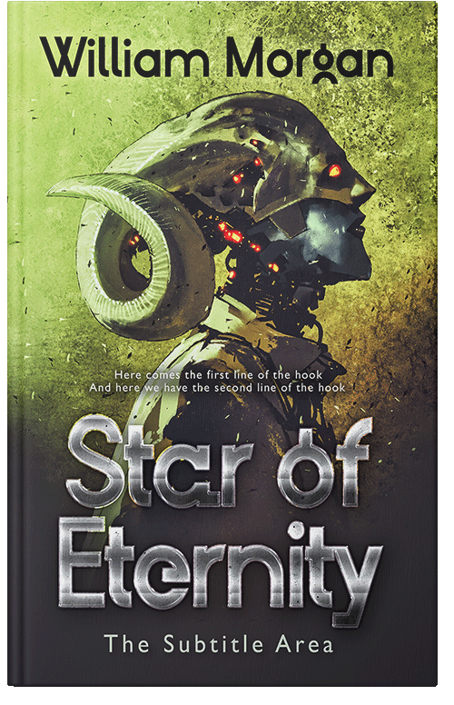 Front view of Premade Science Fiction Book Cover - Deco
