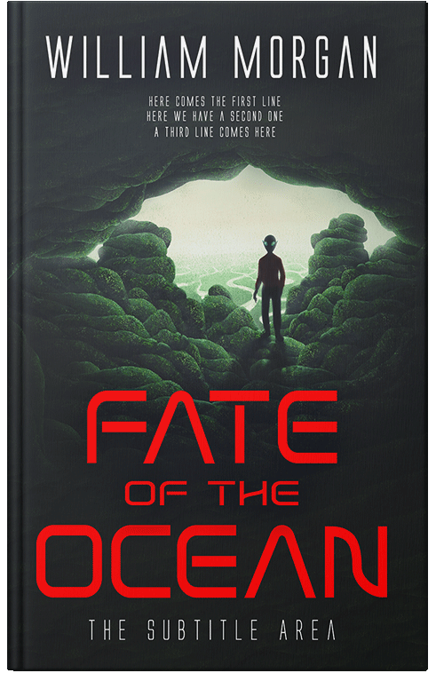 Front view of Premade Science Fiction Book Cover - Shark