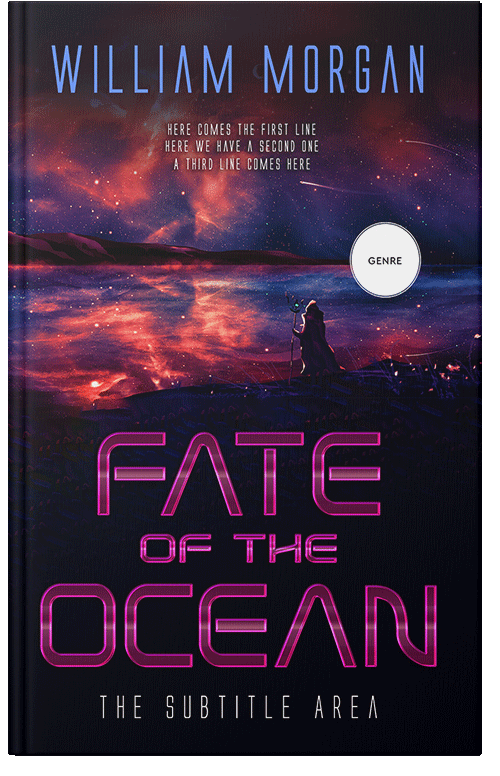 Front view of Premade Science Fiction Book Cover - Mulberry