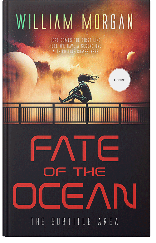 Front view of Premade Science Fiction Book Cover - Cocoa Brown