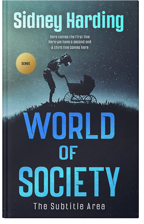 Front view of Premade Science Fiction Book Cover - Ebony Clay