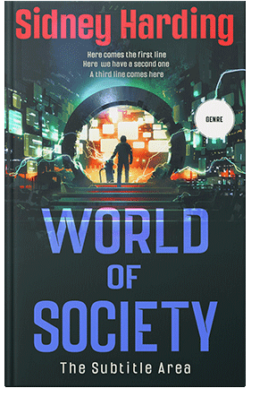 Pre Made Book Cover Outer Space