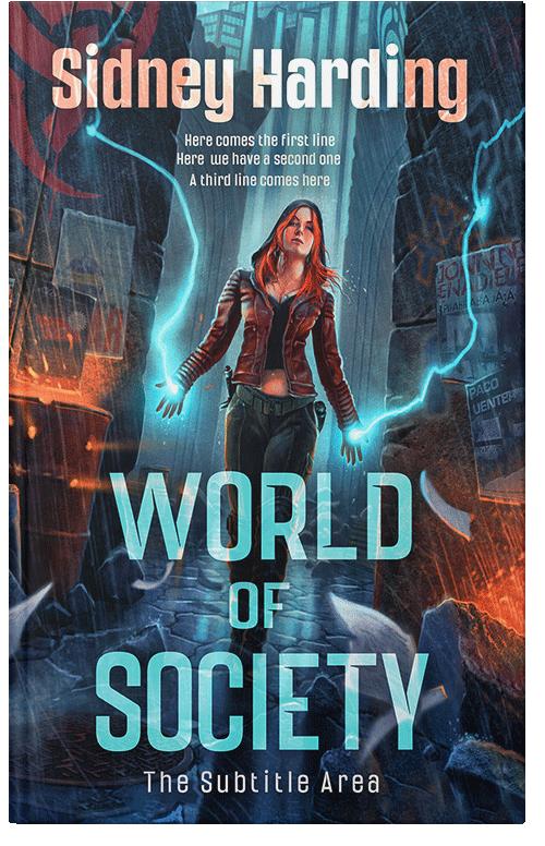 Front view of Premade Apocalyptica Book Cover - Ebony Clay