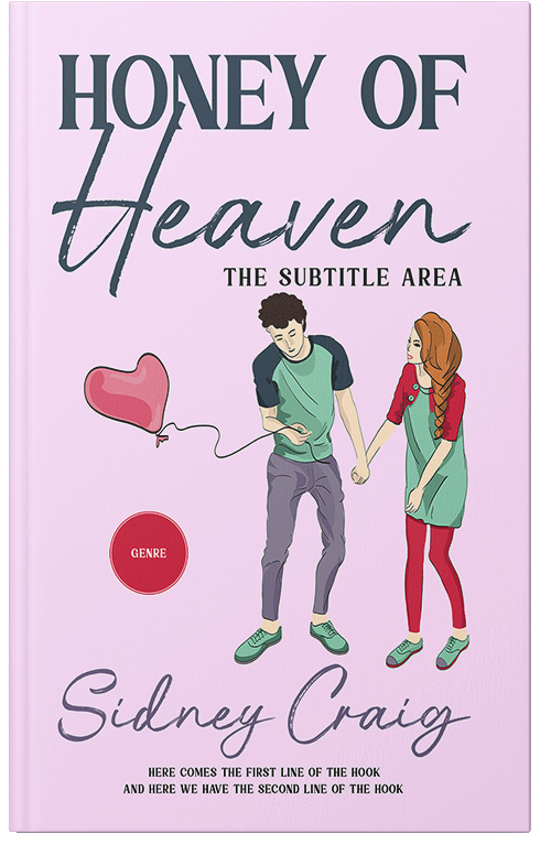 Front view of Premade Romance Book Cover - French Lilac