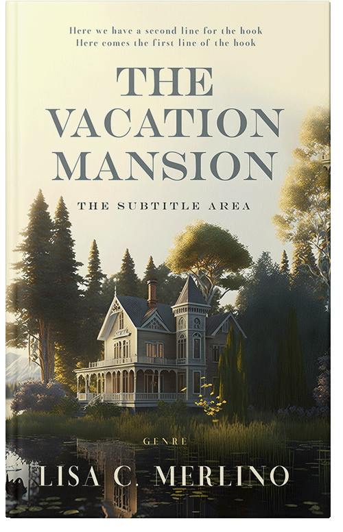 Front view of Premade Literary Fiction Book Cover - Log Cabin