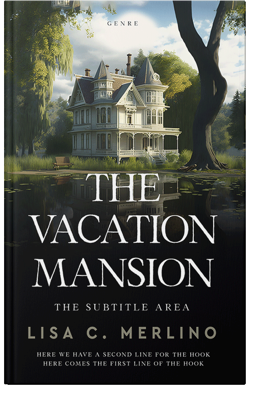 Front view of Premade Literary Fiction Book Cover - Foggy Gray