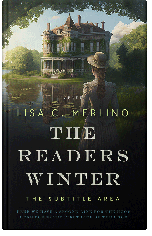 Front view of Premade Historical Book Cover - Foggy Gray