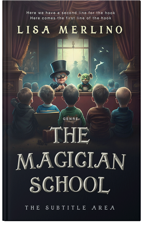 Front view of Premade Teen & Young Adult Book Cover - Shark