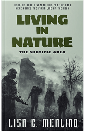 Pre Made Book Cover Powder Ash