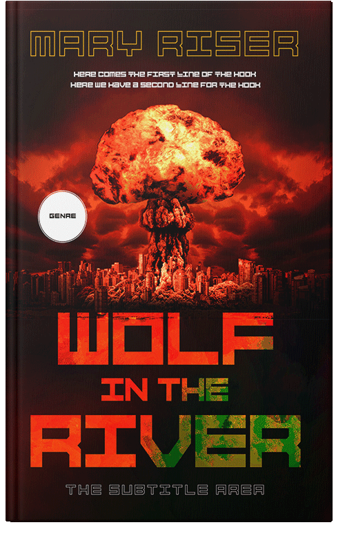 Front view of Premade Apocalyptica Book Cover - Cinnabar