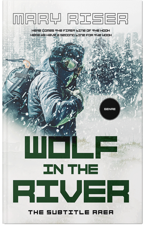 Front view of Premade Apocalyptica Book Cover - Te Papa Green