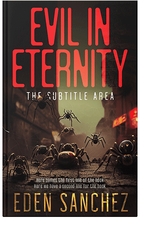 Pre Made Book Cover Red Damask