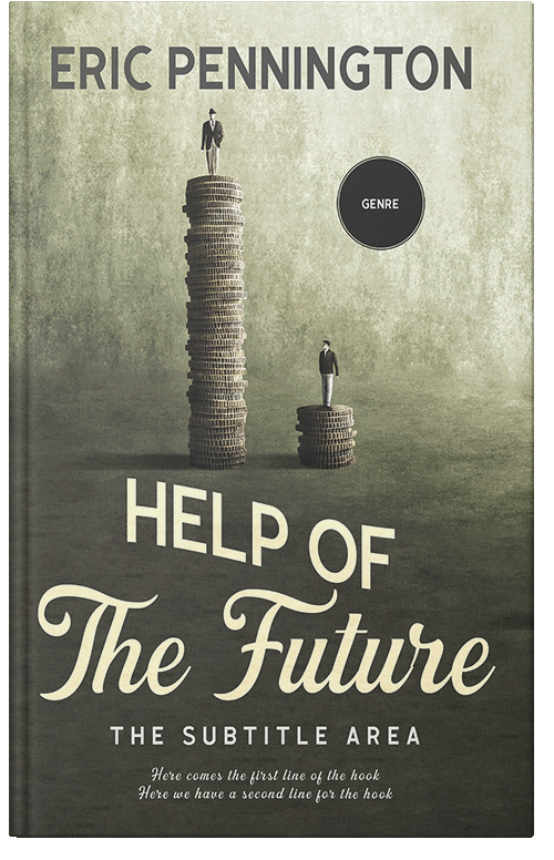 Front view of Premade Self-Improvement & Self-Help Book Cover - Fuscous Gray