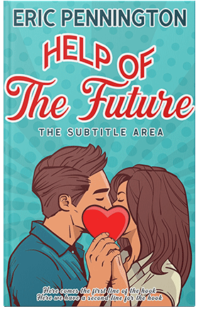 Pre Made Book Cover Fountain Blue