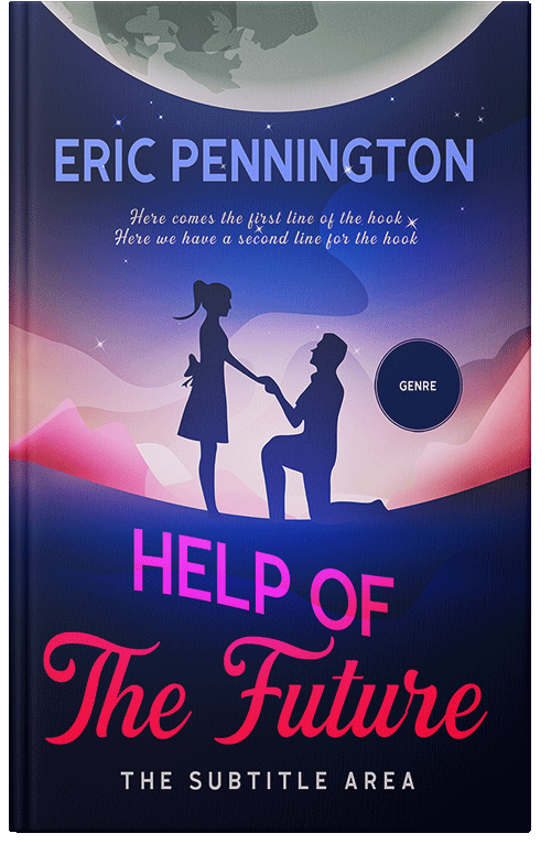 Front view of Premade Romance Book Cover - Blue Zodiac