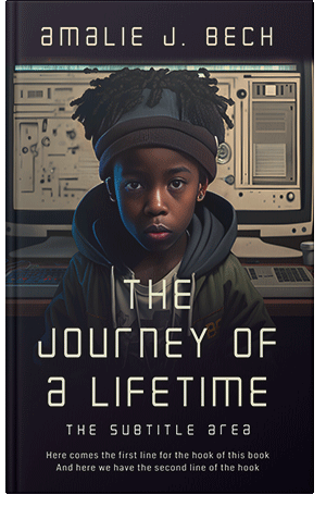 Premade Book Cover Heathered Gray