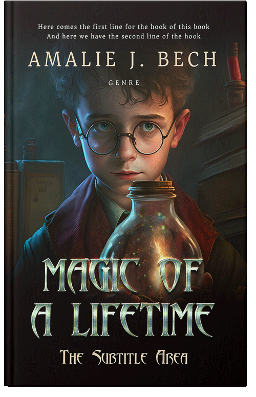 Front view of Premade Fantasy Book Cover - Zeus