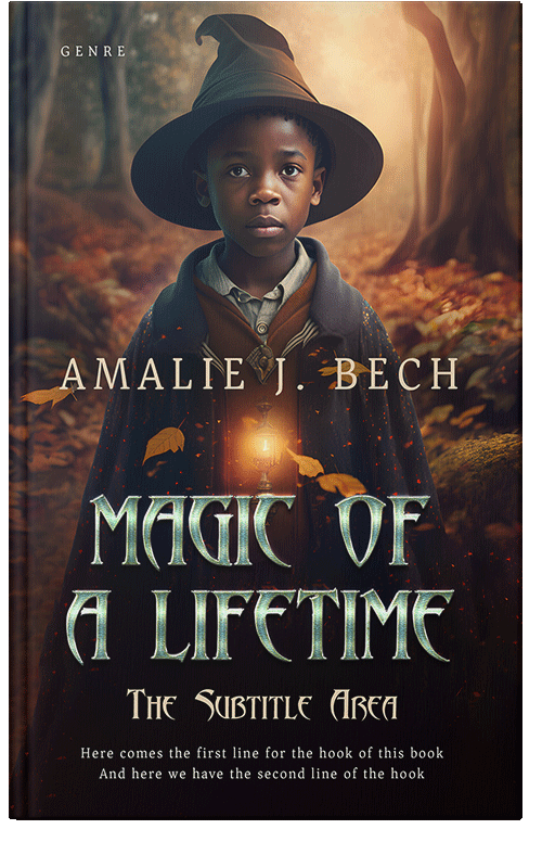 Front view of Premade Fantasy Book Cover - Thunder