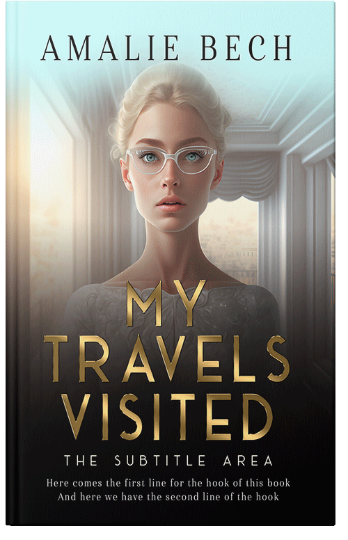 Front view of Premade Chick Lit Book Cover - Kangaroo